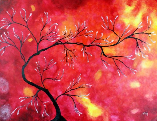 Abstract Floral Tree